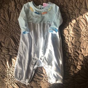 Stitchy Fish Romper 6 months